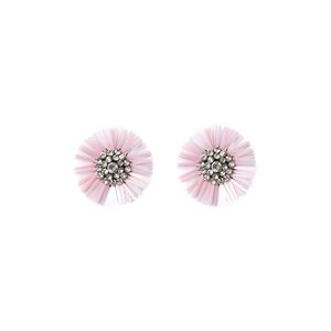 Mirabo vintage sequin flower earrings-babu pink