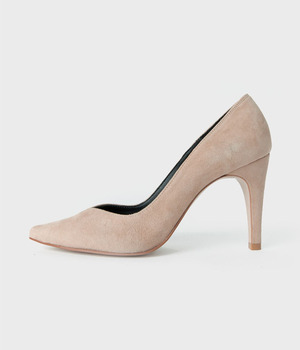 Ditole&#039;s Suede V-cut Heel 디토레 베이지스웨이드 브이컷힐 